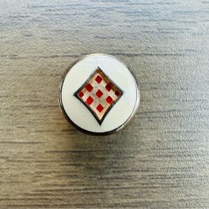 Kameleon Jewel Pop 925 Sterling pop insert white red Diamond Card NEW Swarovski